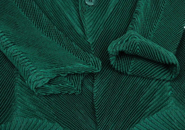 ISSEY MIYAKE 3D Steam Stretch Pleated Long Jacket & Skirt K-169394_007