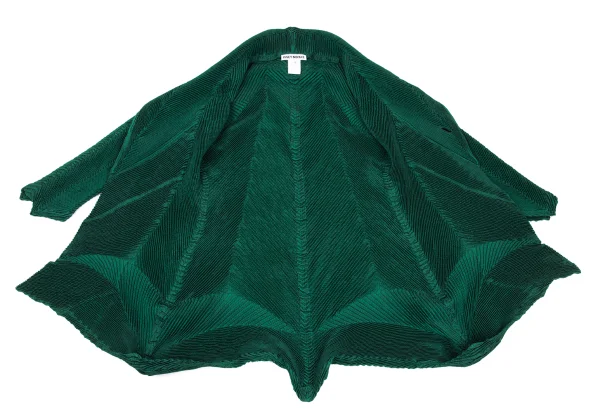 ISSEY MIYAKE 3D Steam Stretch Pleated Long Jacket & Skirt K-169394_009