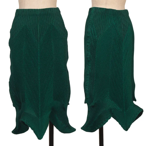 ISSEY MIYAKE 3D Steam Stretch Pleated Long Jacket & Skirt K-169394_011