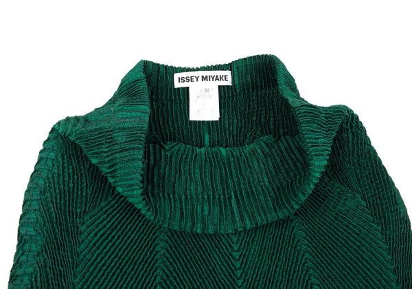 ISSEY MIYAKE 3D Steam Stretch Pleated Long Jacket & Skirt K-169394_013