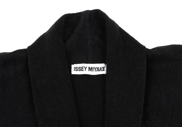 ISSEY MIYAKE Blended Fabric Buttonless Knit Cardigan K-169396_004