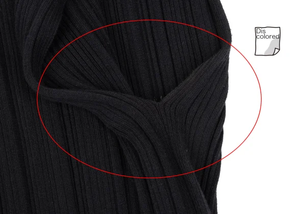 ISSEY MIYAKE Cotton Blended Rib Sleeveless Knit Top K-169397_004