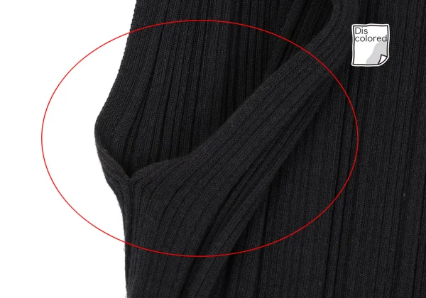 ISSEY MIYAKE Cotton Blended Rib Sleeveless Knit Top K-169397_005