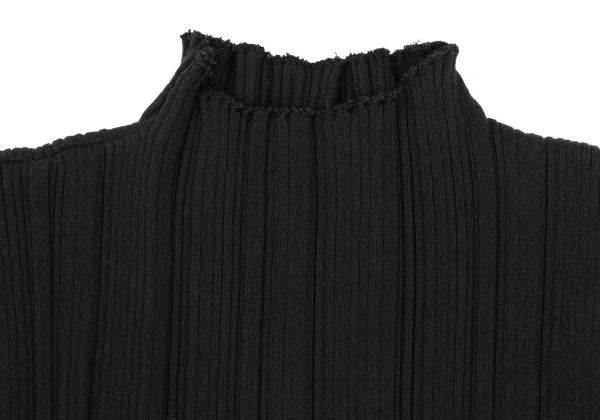 ISSEY MIYAKE Cotton Blended Rib Sleeveless Knit Top K-169397_006