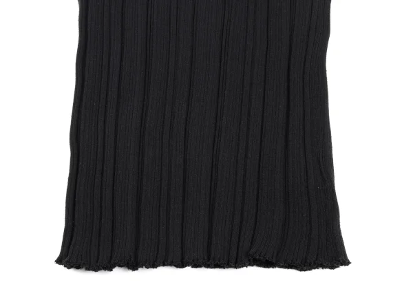 ISSEY MIYAKE Cotton Blended Rib Sleeveless Knit Top K-169397_009