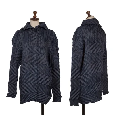 ISSEY MIYAKE Poly Zigzag Pleated Shirt