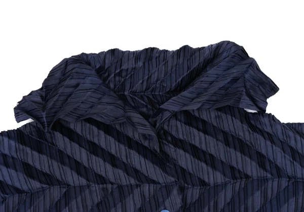 ISSEY MIYAKE Poly Zigzag Pleated Shirt K-169399_004