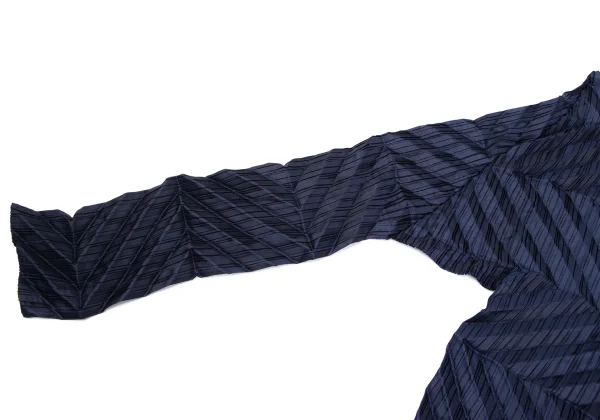 ISSEY MIYAKE Poly Zigzag Pleated Shirt K-169399_007