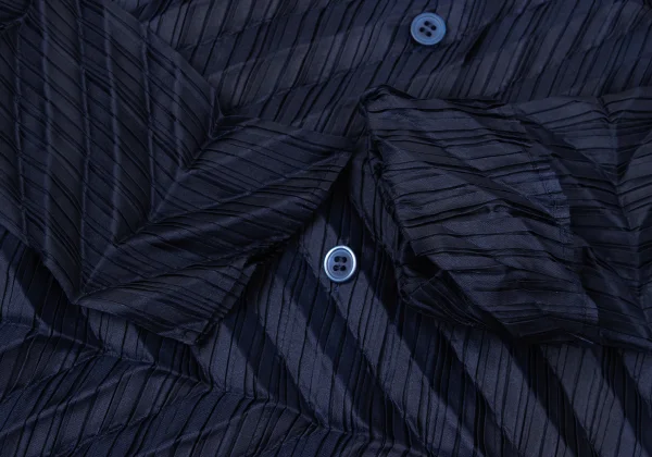 ISSEY MIYAKE Poly Zigzag Pleated Shirt K-169399_008