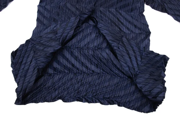 ISSEY MIYAKE Poly Zigzag Pleated Shirt K-169399_010