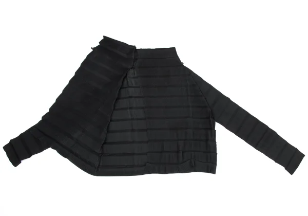 ISSEY MIYAKE Zig Zag Pleats Wrap Blouse K-169401_009