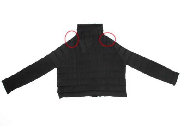 ISSEY MIYAKE Zig Zag Pleats Wrap Blouse K-169401_012