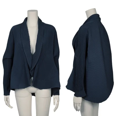 ISSEY MIYAKE Wave Pleats Flare Cardigan