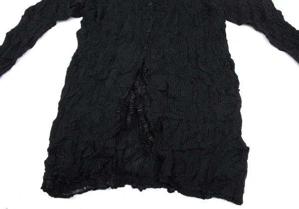 Unbranded Wrinkle Pleats Reversible Layered Cardigan K-169404_009