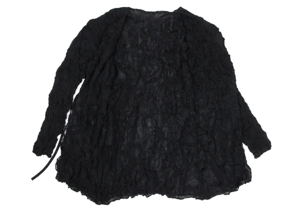 Unbranded Wrinkle Pleats Reversible Layered Cardigan K-169404_013