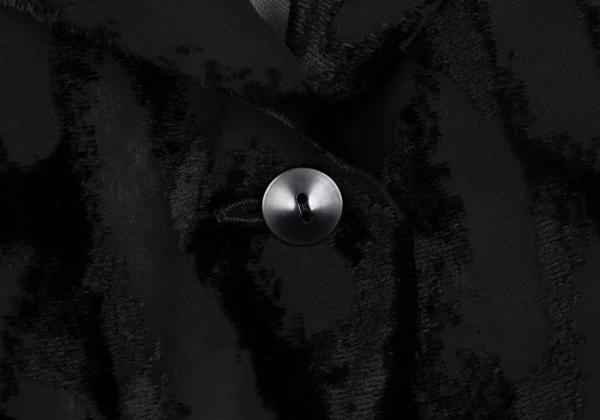 ISSEY MIYAKE Frocking Sheer Open-collar Blouse K-169405_006