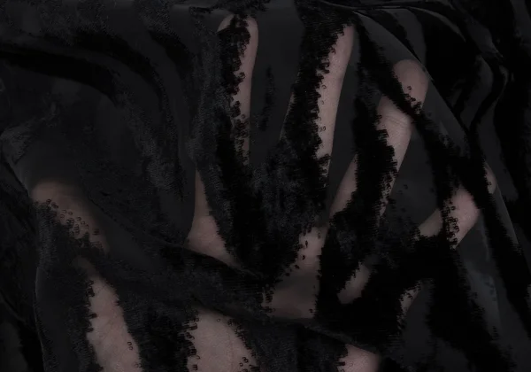 ISSEY MIYAKE Frocking Sheer Open-collar Blouse K-169405_012