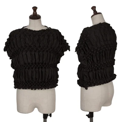 ISSEY MIYAKE Twisted Pleats Sleeveless Top