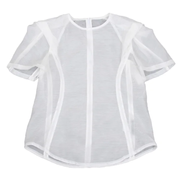 ISSEY MIYAKE Ramie Blended Sheer Blouse K-169411_002