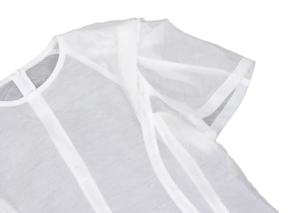 ISSEY MIYAKE Ramie Blended Sheer Blouse K-169411_005