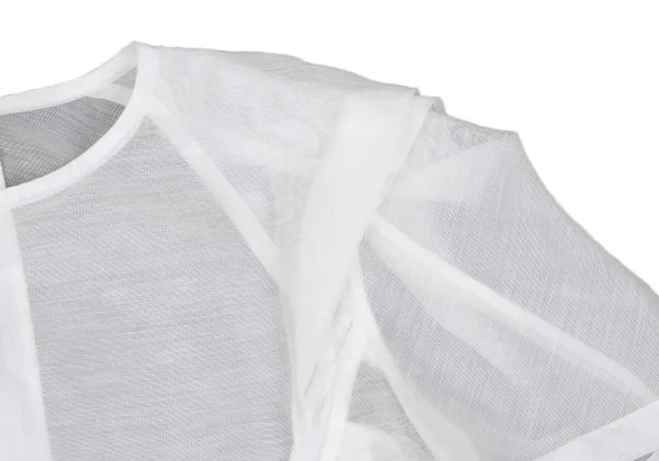 ISSEY MIYAKE Ramie Blended Sheer Blouse K-169411_006