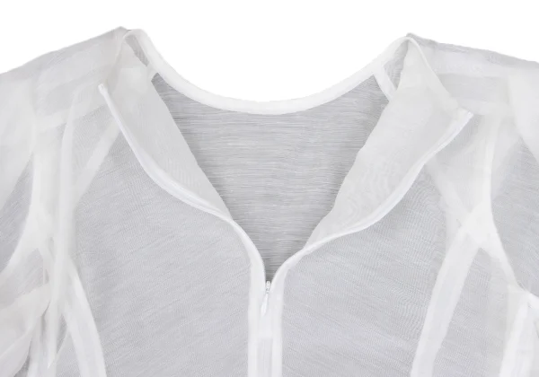 ISSEY MIYAKE Ramie Blended Sheer Blouse K-169411_011