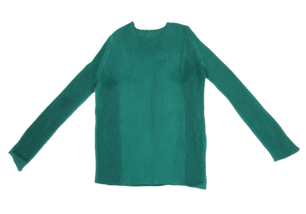 ISSEY MIYAKE Pleated Crew Neck T Shirt K-169412_002