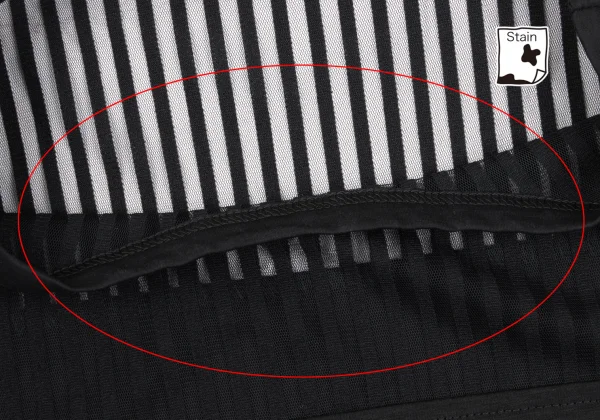 ISSEY MIYAKE Sheer Striped Switching Tank Top K-169414_005