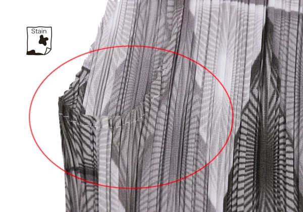 ISSEY MIYAKE Graphic Print Pleated Sleeveless Top K-169415_005