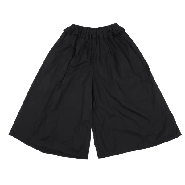イッセイミヤケISSEY MIYAKE ポリワイドクロップドパンツ 黒2 K-169418_002