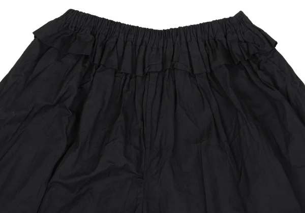 イッセイミヤケISSEY MIYAKE ポリワイドクロップドパンツ 黒2 K-169418_003