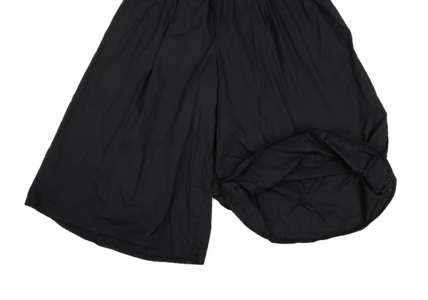 イッセイミヤケISSEY MIYAKE ポリワイドクロップドパンツ 黒2 K-169418_007
