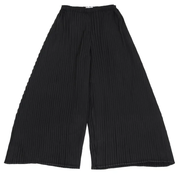 ISSEY MIYAKE Pleats Wide Pants Black 1 K-169421_001
