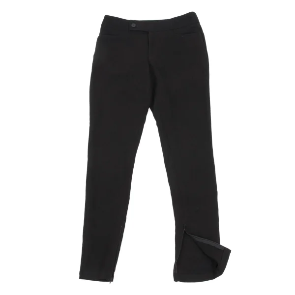 ISSEY MIYAKE Hem-zip Stretch Skinny Pants Black 1 K-169425_001