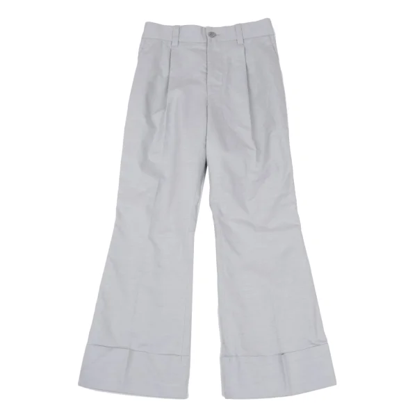 ISSEY MIYAKE Paper Blended Cotton Double Pants Grey 2 K-169426_001
