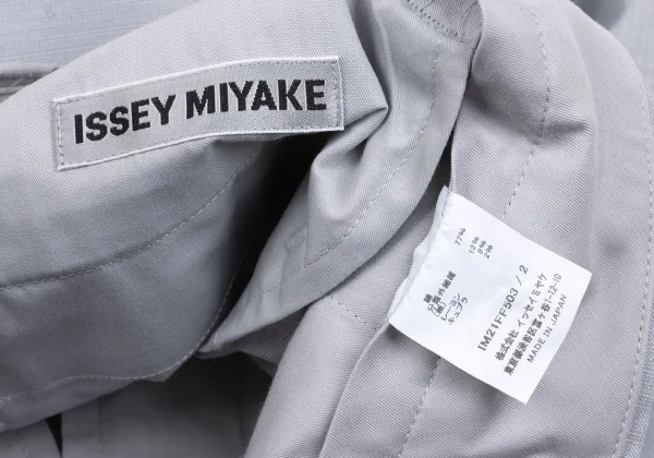ISSEY MIYAKE Paper Blended Cotton Double Pants K-169426_011