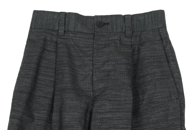 ISSEY MIYAKE Paper Blended Lame Cotton Double Pants K-169427_002