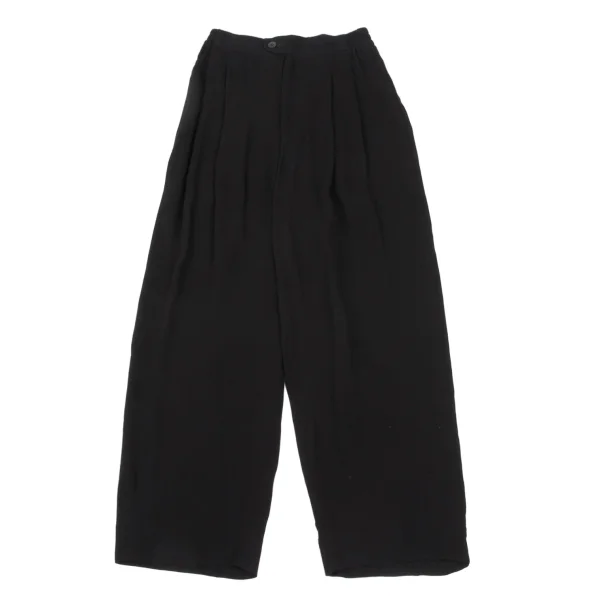 ISSEY MIYAKE Cupra Tuck Loose Fit Pants Black S K-169428_001