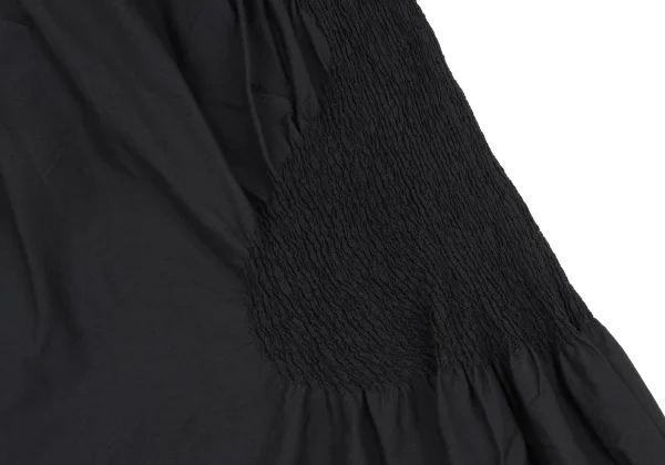 ISSEY MIYAKE Cotton Poly Asymmetry Shirring Skirt K-169429_008