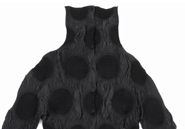 ISSEY MIYAKE FETE A-POC INSIDE Dot Jacquard Stretch Pleated Shirt K-169430_003