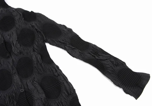 ISSEY MIYAKE FETE A-POC INSIDE Dot Jacquard Stretch Pleated Shirt K-169430_006