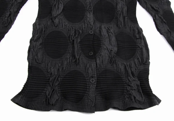 ISSEY MIYAKE FETE A-POC INSIDE Dot Jacquard Stretch Pleated Shirt K-169430_009