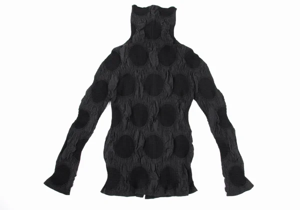 ISSEY MIYAKE FETE A-POC INSIDE Dot Jacquard Stretch Pleated Shirt K-169430_011