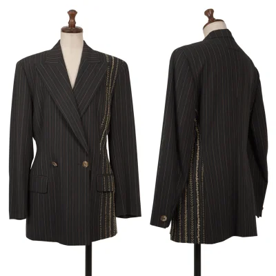 Jean Paul GAULTIER FEMME Stripe Stitch Wool Jacket