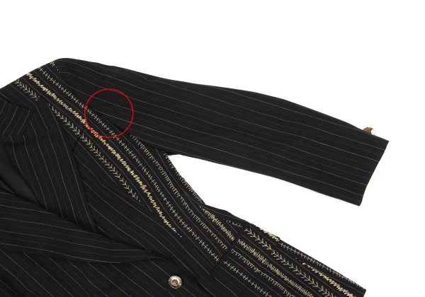 Jean Paul GAULTIER FEMME Stripe Stitch Wool Jacket K-169435_004