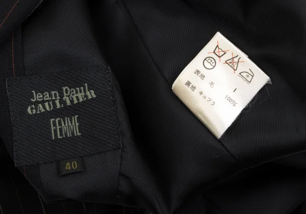 Jean Paul GAULTIER FEMME Stripe Stitch Wool Jacket K-169435_019