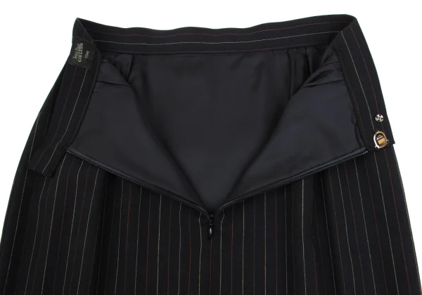 Jean Paul GAULTIER FEMME Stripe Zip Design Wool Skirt K-169436_009
