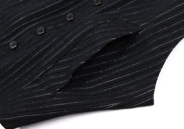 Jean Paul GAULTIER FEMME Wool Rayon Stripe Vest K-169438_010