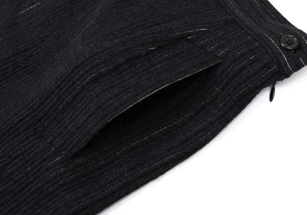 Jean Paul GAULTIER FEMME Wool Rayon Stripe Long Skirt K-169439_006