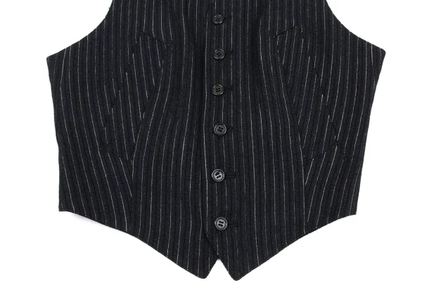 Jean Paul GAULTIER FEMME Wool Rayon Stripe Vest & Skirt K-169440_006